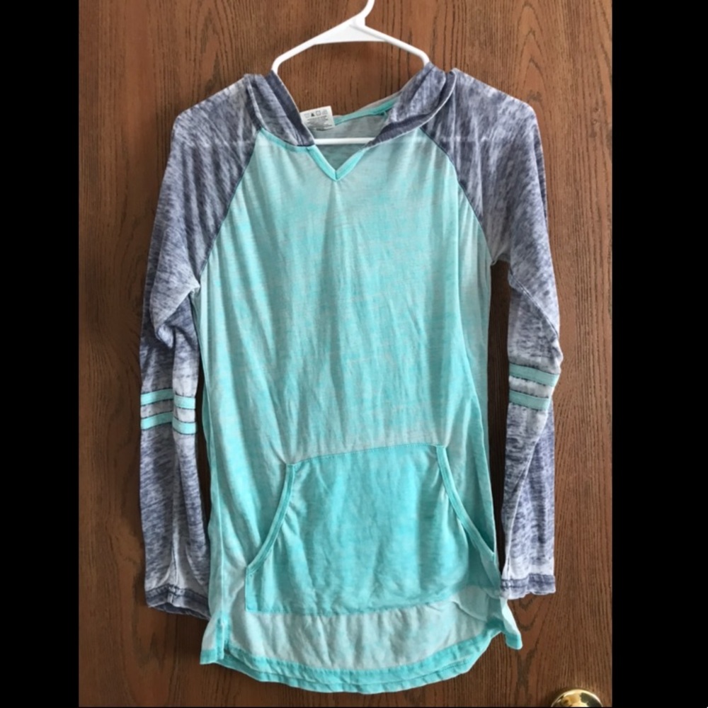 Blue and gray long sleeve